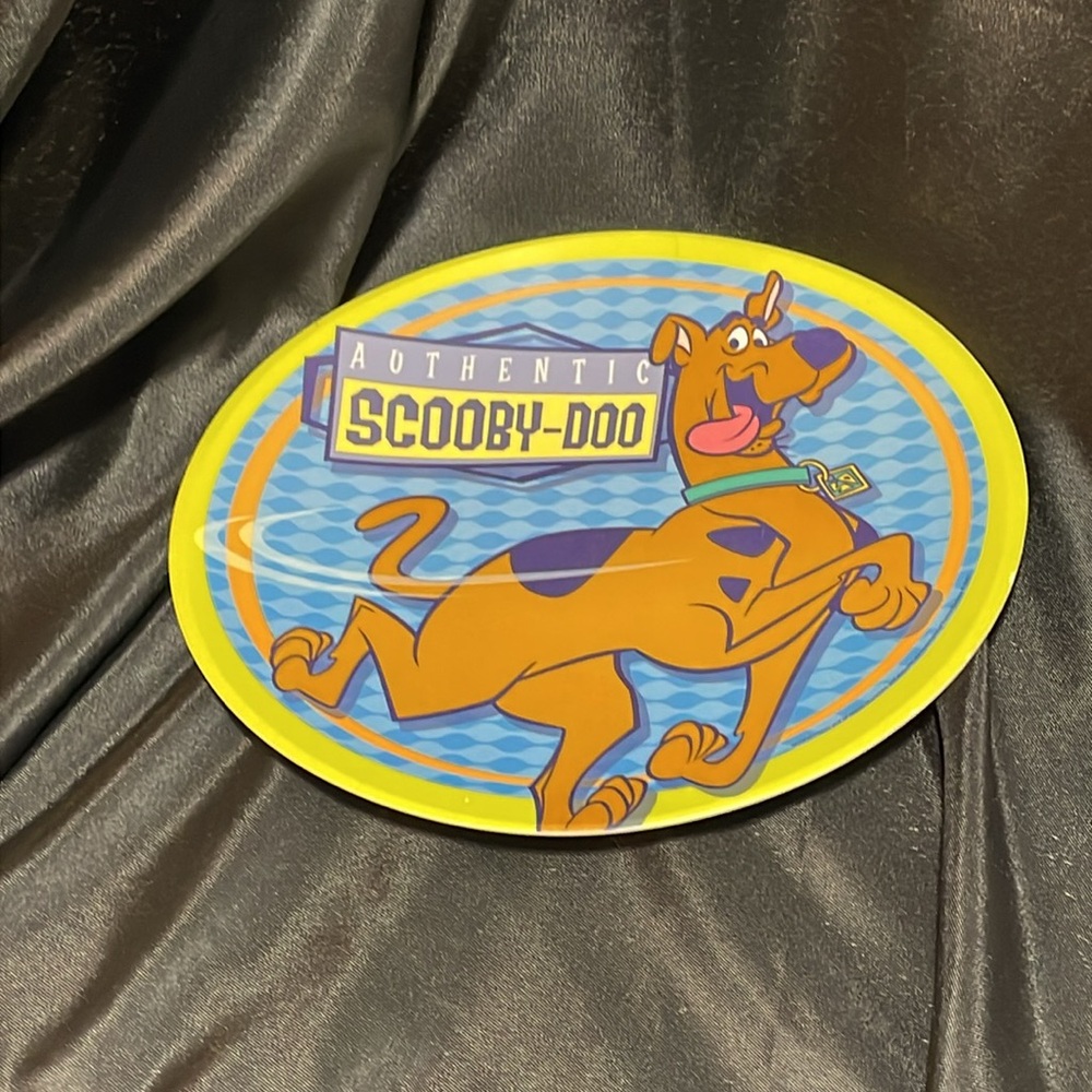 Authentic Scooby Doo Platter Plate blue green Hanna Barbara Gift Collectible - Picture 3 of 5